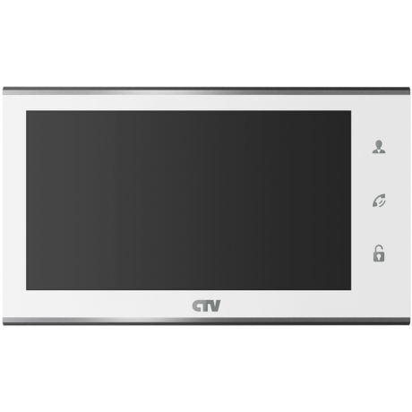 Монитор видеодомофона Монитор видеодомофона CTV-M4705AHD W (белый) (720P|1080P|960H) 7" IPS, сенсорные кнопки