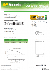 Батарейка алкалиновая GP Super LR06 AA 1.5V