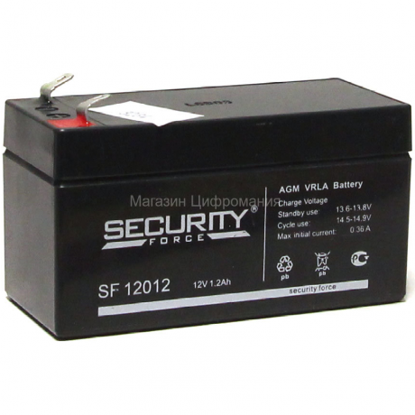 Аккумулятор Security Force SF 12012 1.2Ач, 12В