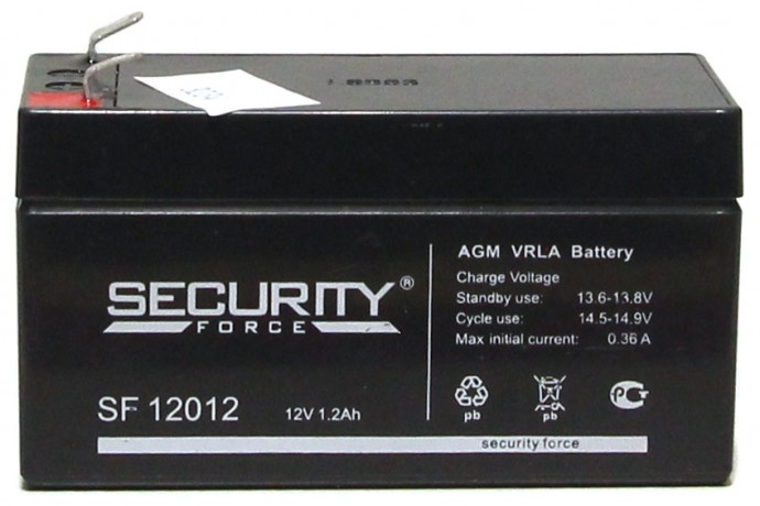 Аккумулятор Security Force SF 12012 1.2Ач, 12В