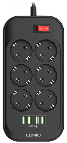 Сетевой фильтр LDNIO SE6403 (Black)