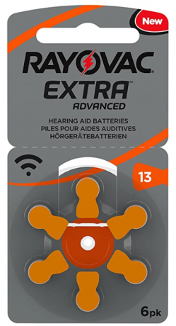 Батарейка воздушно-цинковая RAYOVAC Extra Advanced ZA13 1.45V (цена за одну батарейку)