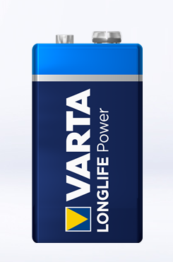 Батарейка алкалиновая VARTA Longlife Power 9V (Крона)