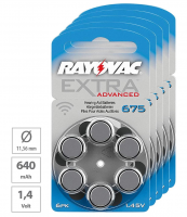 Батарейка воздушно-цинковая RAYOVAC Extra Advanced ZA675 1.45V (цена за одну батарейку)