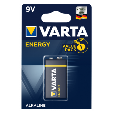 Батарейка щелочная Varta Energy 9V (Крона)