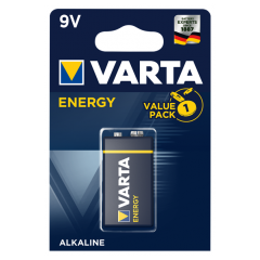 Батарейка щелочная Varta Energy 9V (Крона)
