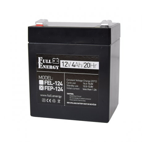 Аккумулятор Full Energy FEP-124, 4Ач, 12В, AGM