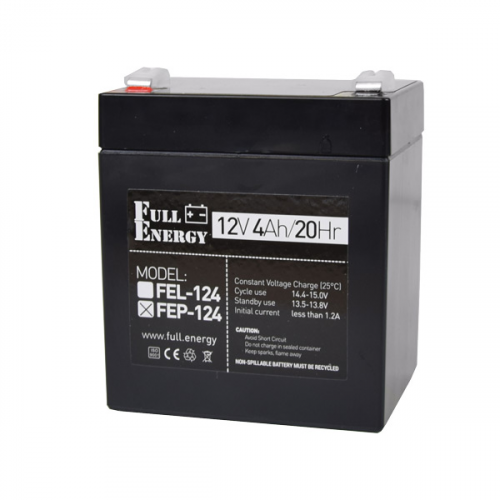 Аккумулятор Full Energy FEP-124, 4Ач, 12В, AGM