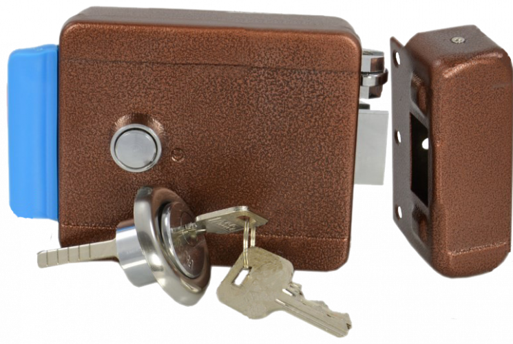 Электромеханический замок FASS LOCK F-2369i CU IRON (медь), накладной монтаж