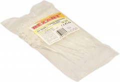 Стяжка кабельная REXANT 100х3,5 мм.,  под винт, 100 шт., белый