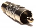 Разъем-переход PROConnect, гнездо F - штекер RCA