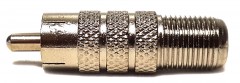 Разъем-переход PROConnect, гнездо F - штекер RCA