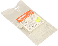 Хомут-стяжка REXANT 100х2,5 мм., белый