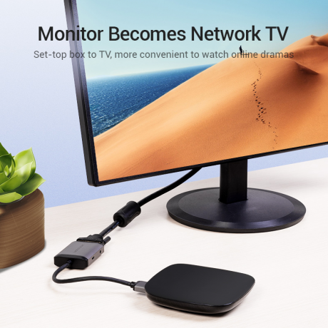 Преобразователь видеосигнала Vention HDMI => VGA + HDMI + Audio