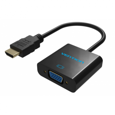 Преобразователь видеосигнала Vention HDMI => VGA, круглый кабель