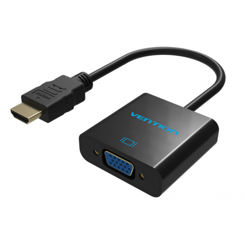 Преобразователь видеосигнала Vention HDMI => VGA, круглый кабель