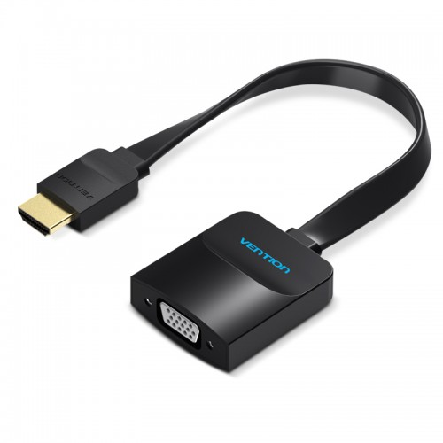Преобразователь видеосигнала Vention HDMI => VGA 15см, плоский кабель