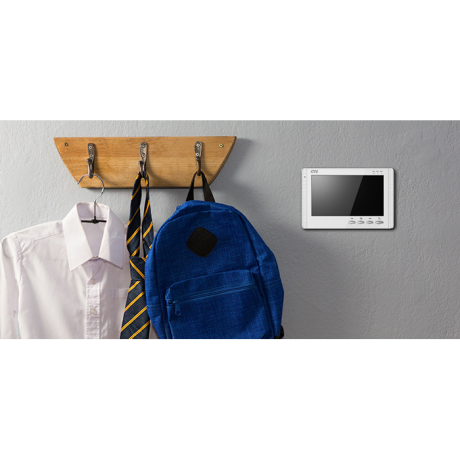 Монитор видеодомофона CTV-M1704MD W (белый) (960H) 7", механические кнопки