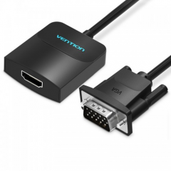 Преобразователь видеосигнала Vention VGA =&gt; HDMI + audio + Micro USB