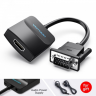 Преобразователь видеосигнала Vention VGA => HDMI + audio + Micro USB