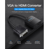 Преобразователь видеосигнала Vention VGA => HDMI + audio + Micro USB