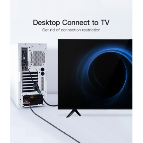 Преобразователь видеосигнала Vention VGA => HDMI + audio + Micro USB