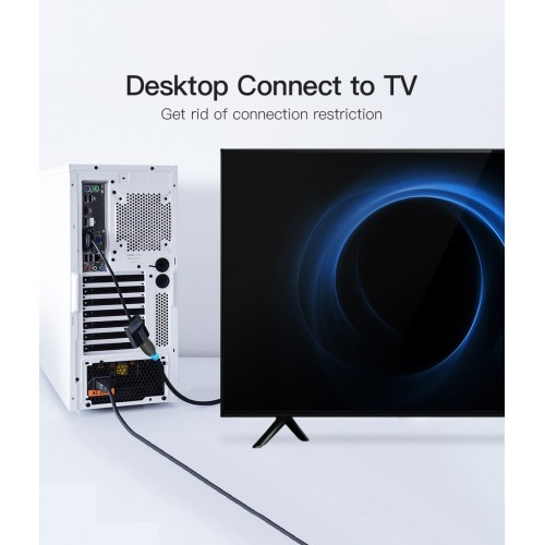 Преобразователь видеосигнала Vention VGA => HDMI + audio + Micro USB