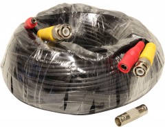 Патч-корд BNC для видеонаблюдения (видео + питание), 60 м.