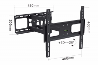 Кронштейн настенный DWD1268, наклонно-поворотный, VESA до 400х400