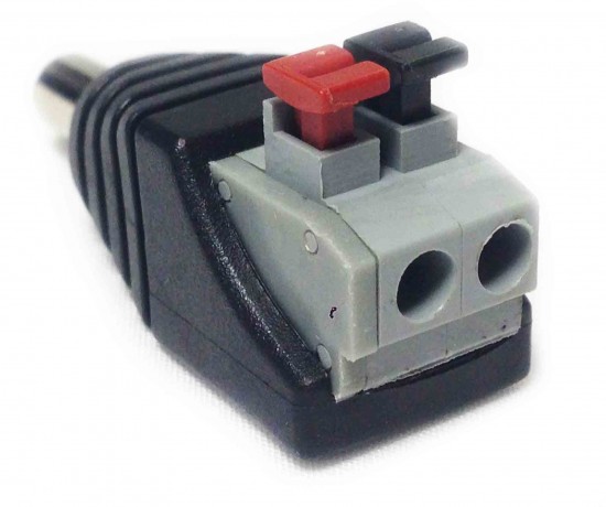 Разъем питания штекер, "папа", быстрозажимной