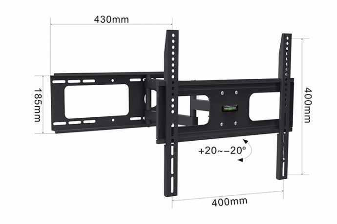Кронштейн настенный DWD1267, наклонно-поворотный, VESA до 400х400