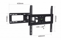 Кронштейн настенный DWD1267, наклонно-поворотный, VESA до 400х400