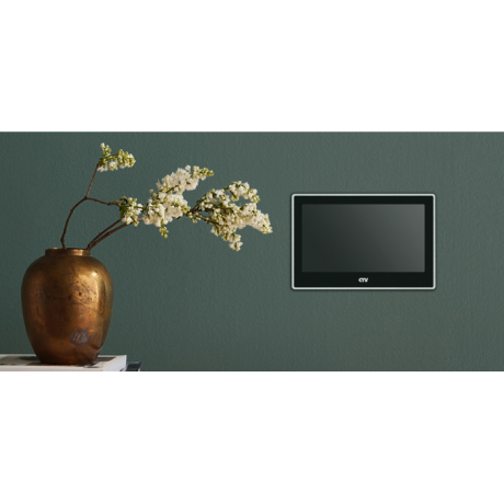 Монитор видеодомофона CTV-M4704AHD G (графит) (720P|1080P|960H) 7" IPS сенсорный дисплей