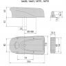 Электромеханический замок CISA 1A731.00.0 для тяжёлых дверей и ворот, накладной монтаж
