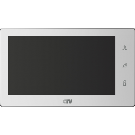 Монитор видеодомофона CTV-M4706AHD W (белый) (720P|1080P|960H) 7" IPS, сенсорный дисплей