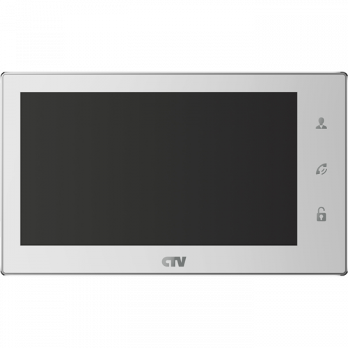 Монитор видеодомофона CTV-M4706AHD W (белый) (720P|1080P|960H) 7" IPS, сенсорный дисплей