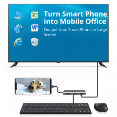 Преобразователь Snowkids USB-C to HDMI, VGA, RJ45, USB 3.0 x3, SD, Micro SD, USB C с функцией Power Delivery