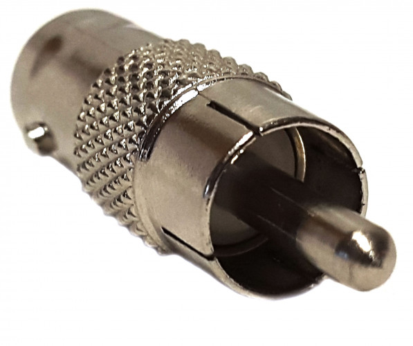 Разъем-переход BNC - RCA HYPERLINE, штекер, "папа"