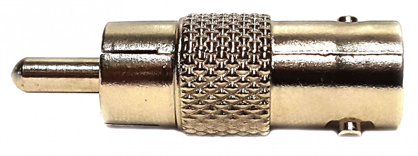 Разъем-переход BNC - RCA HYPERLINE, штекер, "папа"