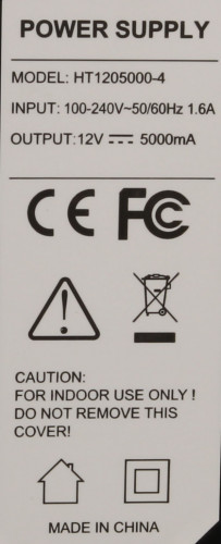 Блок питания HT1205000-4 12В 5А 4 выхода