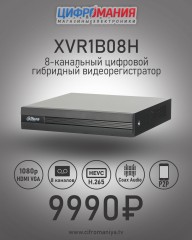 Видеорегистратор EZ-IP (by Dahua) EZ-XVR1B08H