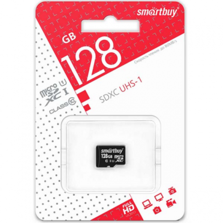 Карта памяти 128Gb micro SDXC (Class 10) UHS-I без адаптеров