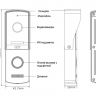 Вызывная видеопанель домофона CTV-D4003NG (Серебро)
