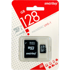 Карта памяти 128Gb micro SDXC (Class 10) UHS-I + SD адаптер