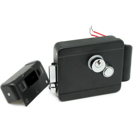 Электромеханический замок FASS LOCK F-2369i BLACK IRON (черный), накладной монтаж