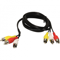Кабель RCA 3RCA-3RCA 1,2 м.