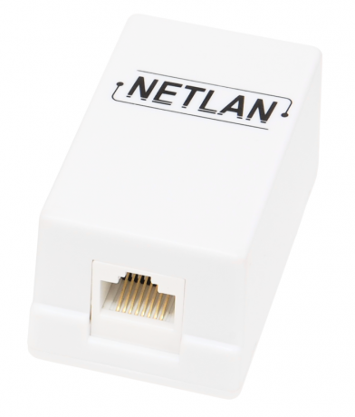 Настенная розетка неэкранированная, CAT5e, 1 порт RJ-45, белая