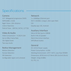 Камера видеонаблюдения IP Dahua DH-IPC-K46P