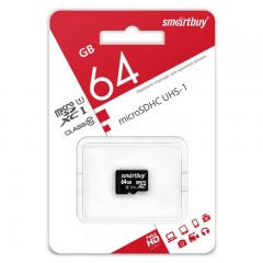 Карта памяти SmartBuy microSDXC 64gb Class 10