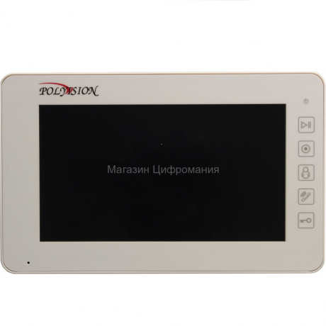 Монитор видеодомофона Polyvision PVD-7L v.7.1 (960H) 7" IPS, сенсорный дисплей
